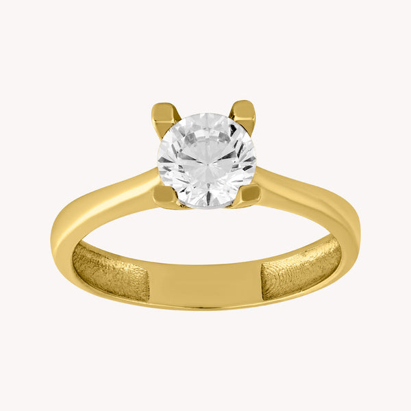 Anillo Solitario Liso V OA009