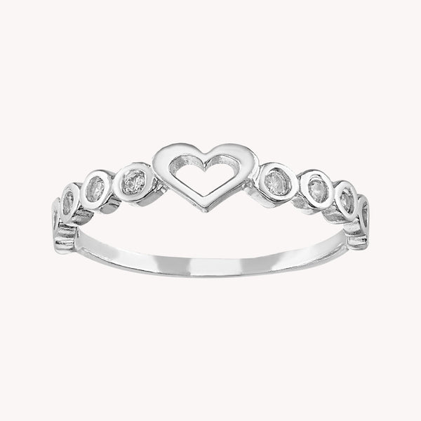 Anillo Corazon Puntos PA025
