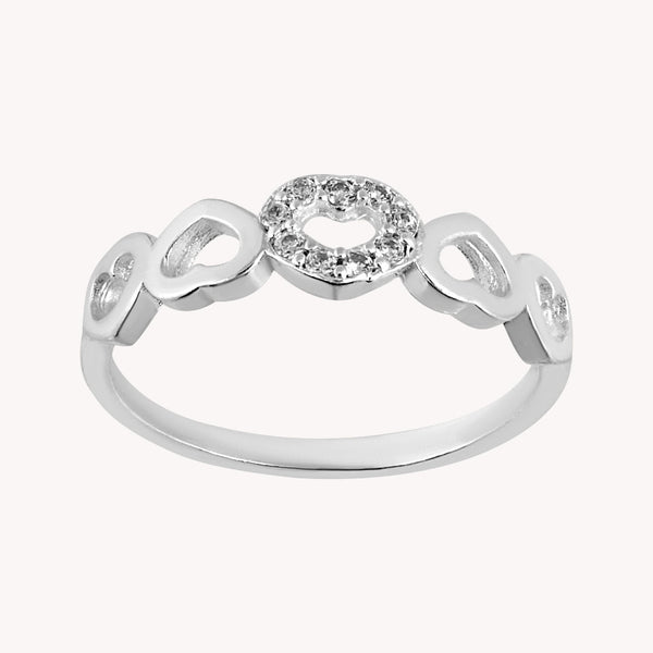 Anillo Corazones PA027