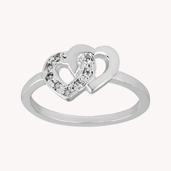 Anillo Corazones entrelazados PA029