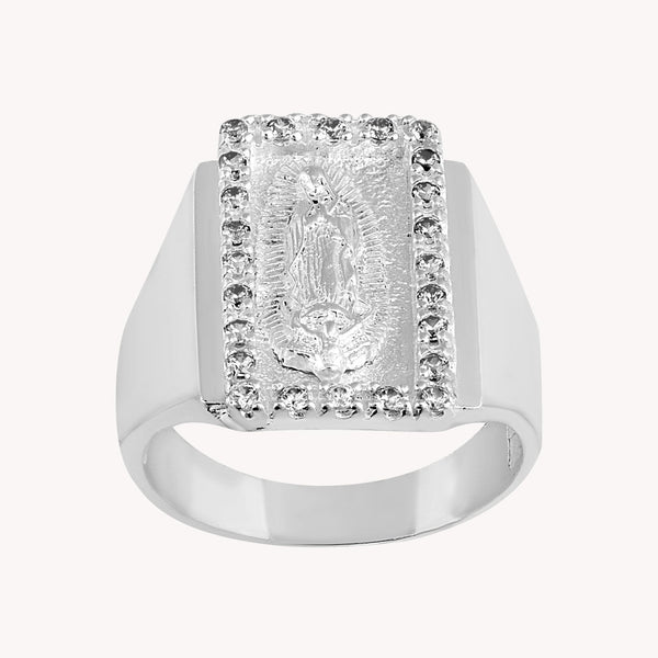 Anillo Virgen Placa PA042