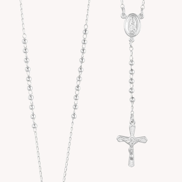 Rosario Liso Virgen 2mm PR001