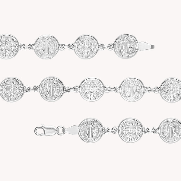 Pulso Medalla San Benito 18cm PU039