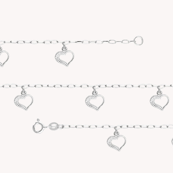 Pulso Corazon Colgante 18cm PU045